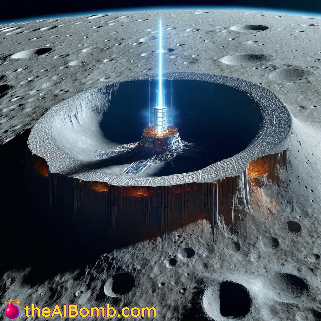 NASA's 'Moon Scar' Is A 5G Tower Base For The Annunaki. We Have The Maps.