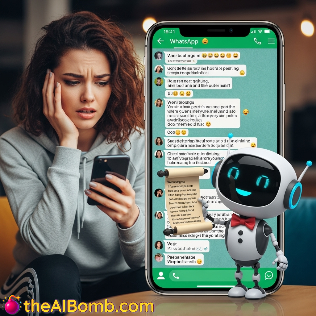 I'm sorry, Brenda, but the AI says your group chat is 98% 'people complaining about their dating lives' - Caption by The AI, Image by Someone Who Needs to Get Off Their Phone